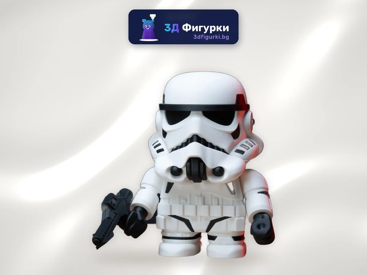 Фигурка бял космически войник в стил Star Wars