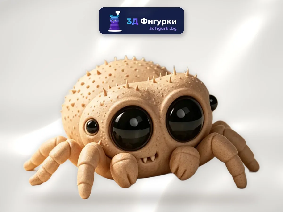 Фигурка Скачащ паяк с големи очи