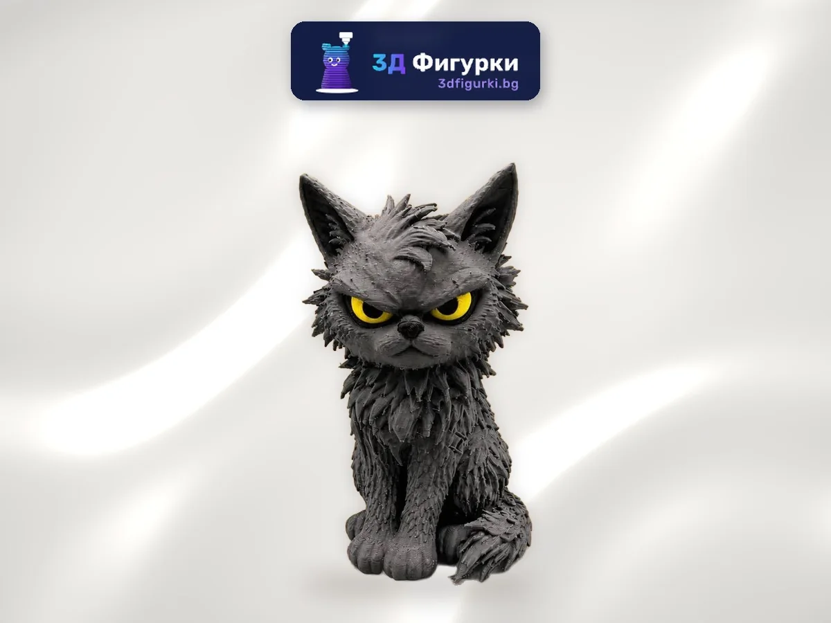 Фигурка Ядосано черно коте