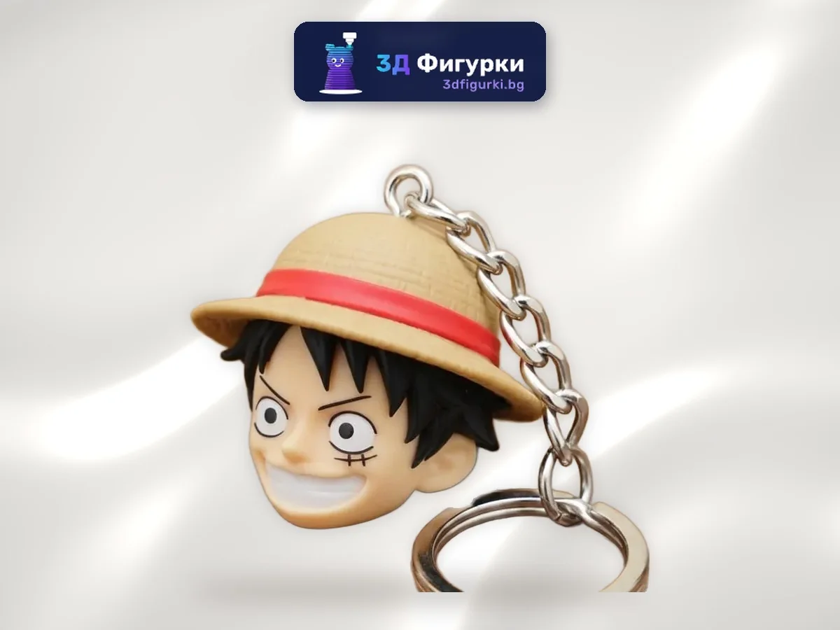 Ключодържател Пират със сламена шапка, в стил One Piece