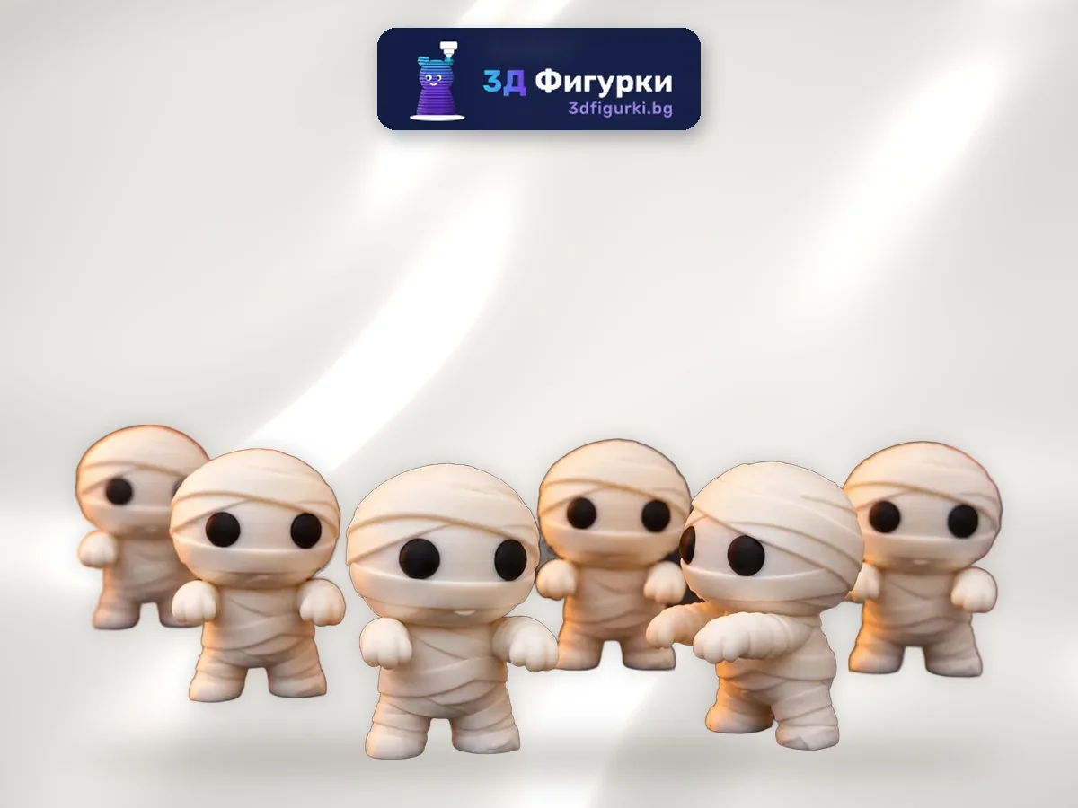 Мумия чиби – мини фигурка за Хелоуин