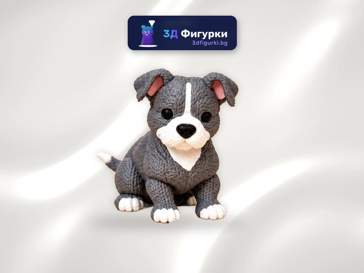 Плетена фигурка Питбул