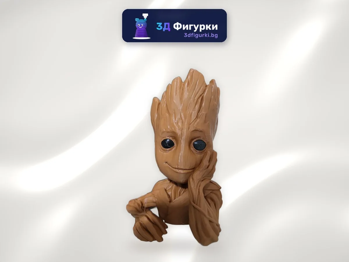 Саксия бюст Дървесно човече в стил Groot
