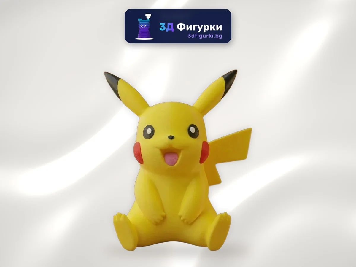 Жълта фигурка в стил Pokémon Пикачу